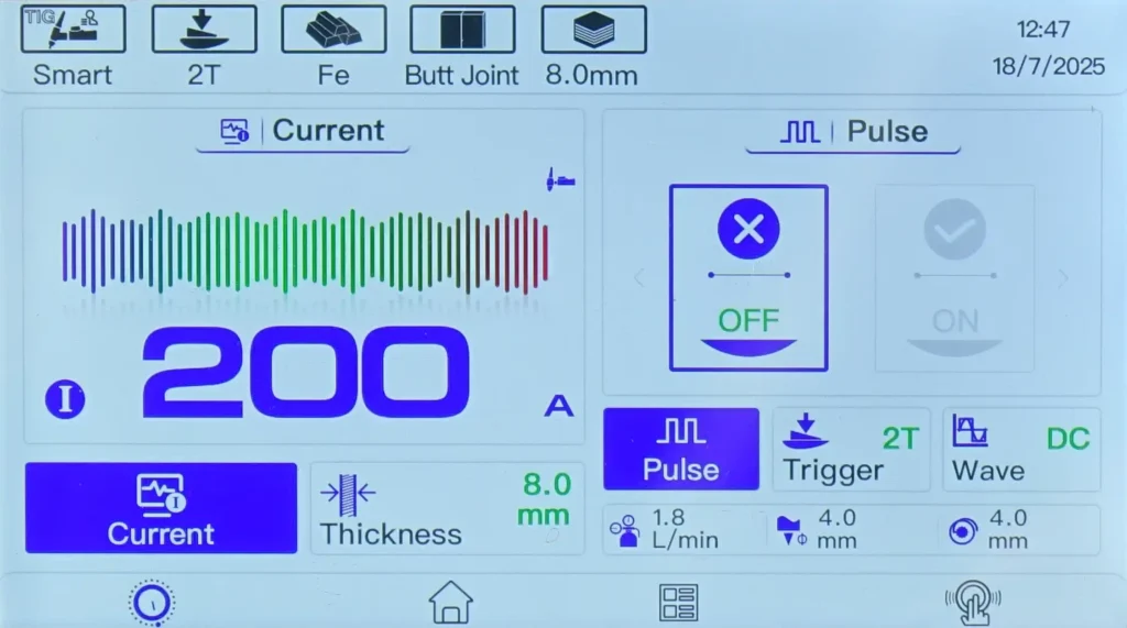 IDEAL EXPERT TIG 222 AC/DC PFC PULSE Pro5 LCD