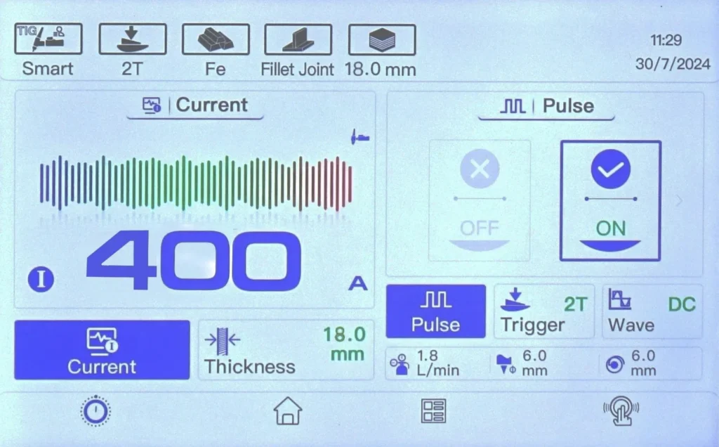 IDEAL EXPERT TIG 422 AC/DC PULSE Pro7 LCD
