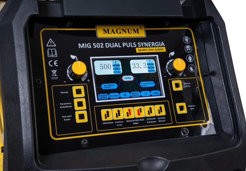 Magnum MIG 502 DUAL PULS SYNERGIA LCD